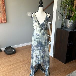 EUC Sage The Label Spaghetti Strap Faux Wrap Dress. Size Small.